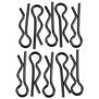 Body Clip 6mm Black (10)