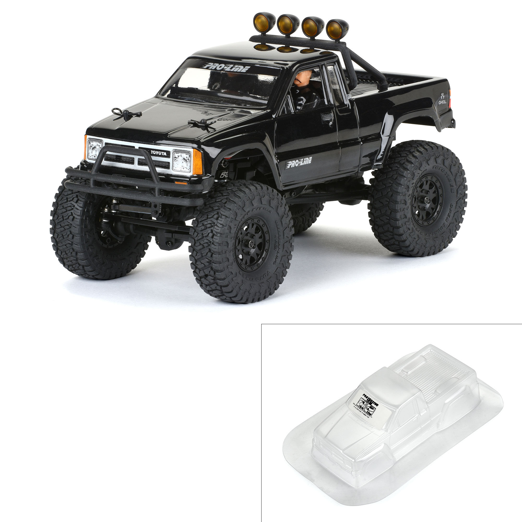 1985 Toyota HiLux SR5 Clear Body: SCX24 | Axial Adventure