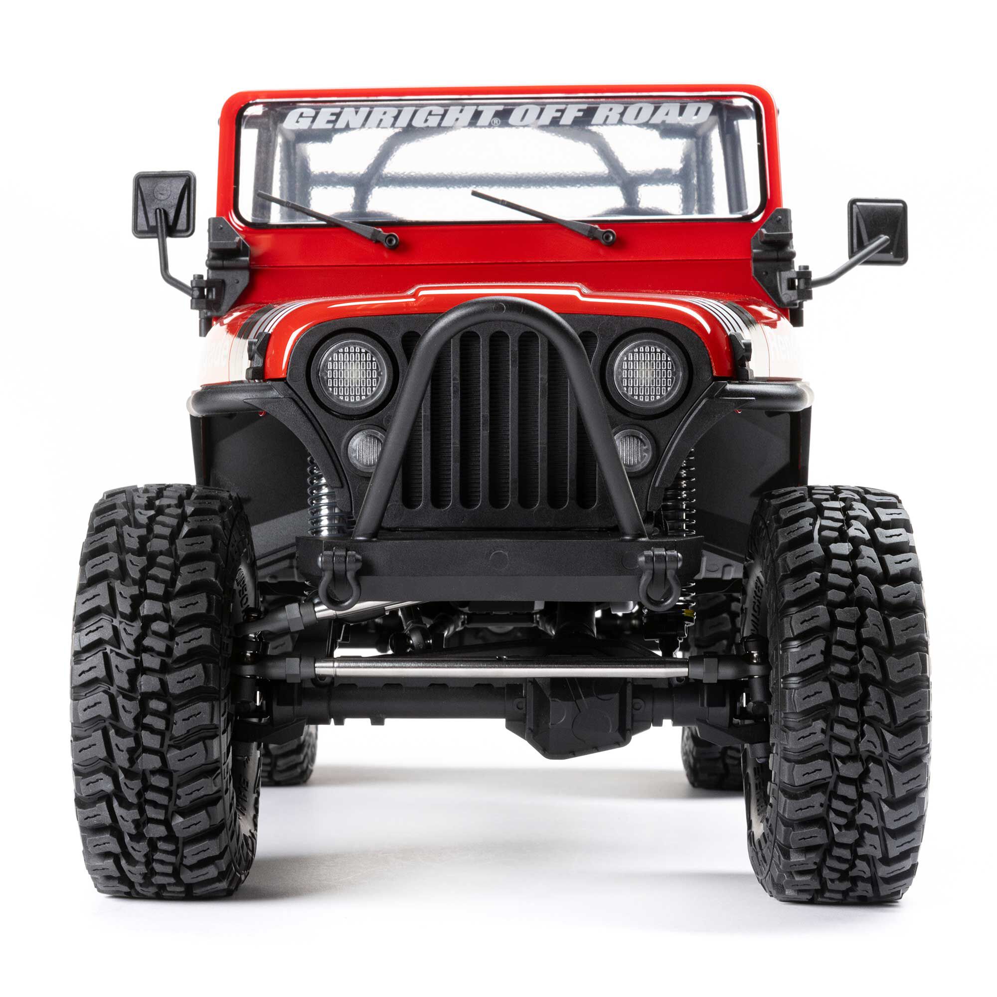 1/10 SCX10 III Jeep CJ-7 4X4 RTR Brushed Rock Crawler, Red | Axial
