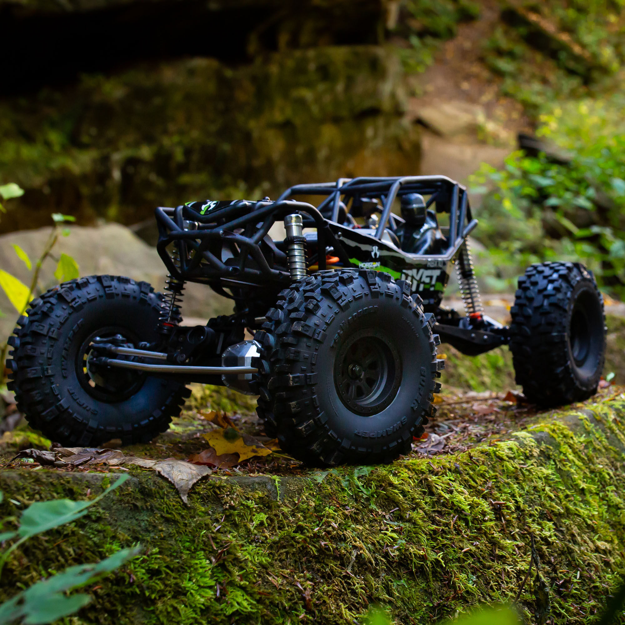 1/10 RBX10 Ryft 4X4 Brushless Rock Bouncer RTR, Black | Axial