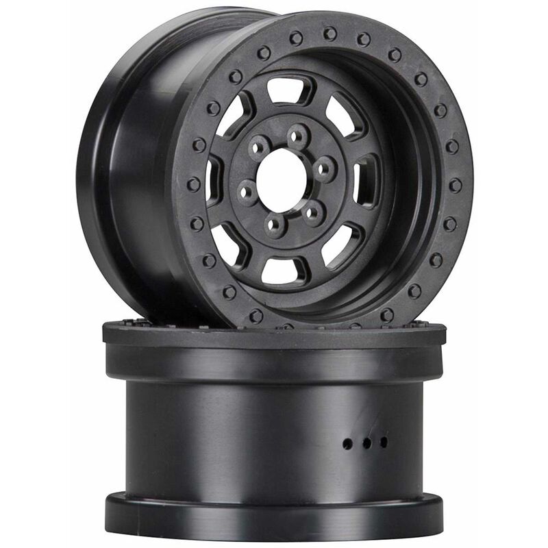 1/10 Trail Ready HD Series 2.2 Wheels, 12mm Hex, Black (2)