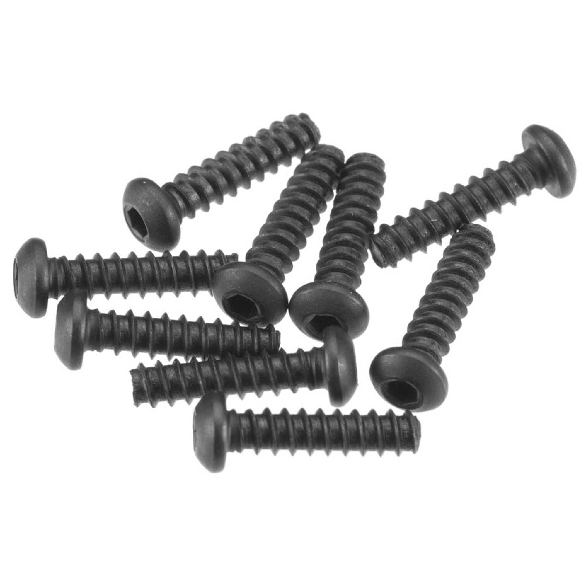Innensechskant Gewindebohrer Flachkopf M2.6x10 Mm – Schwarz, 10 Stück