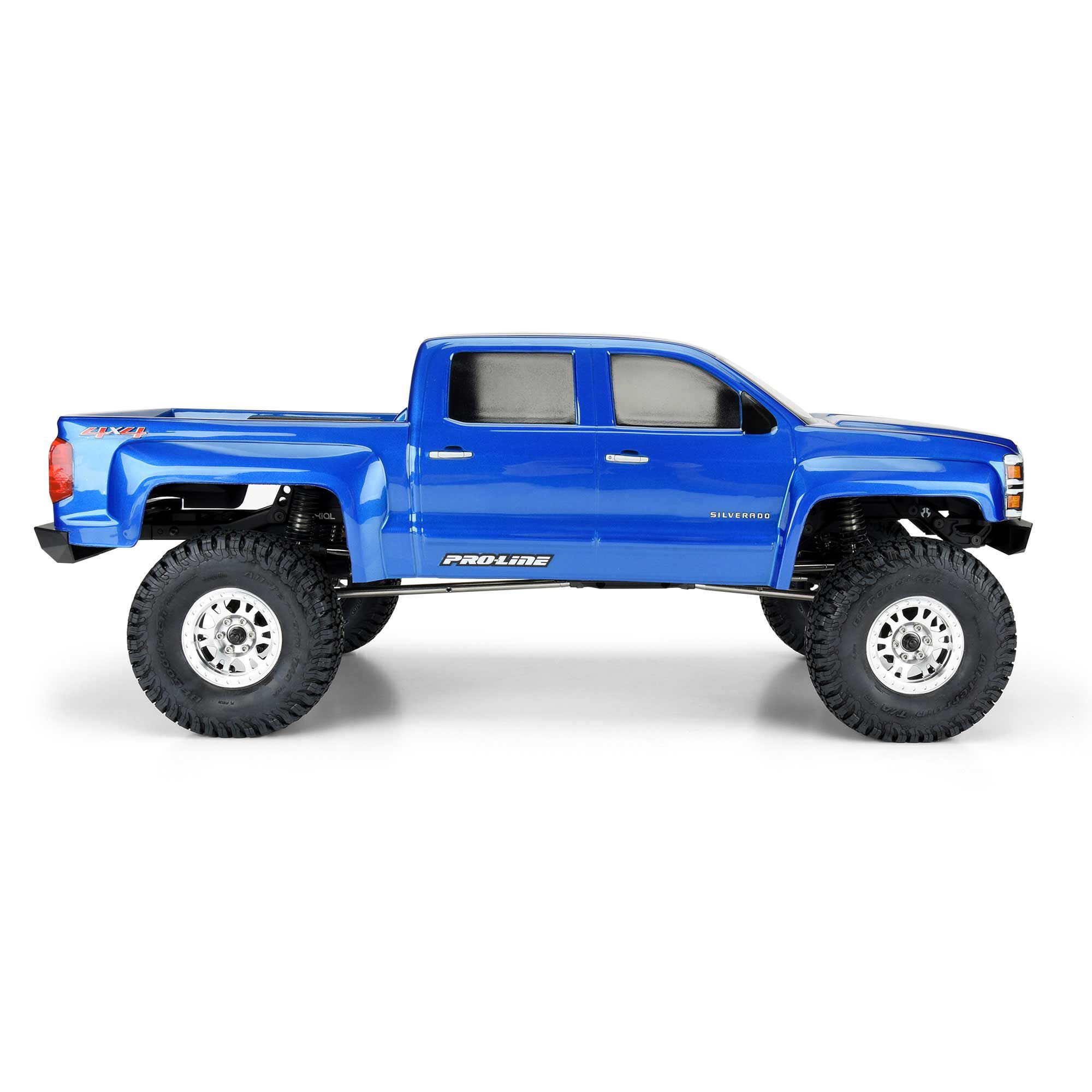 1 10 2015 Chevrolet Silverado Clear Body 13.9 WB Axial Adventure