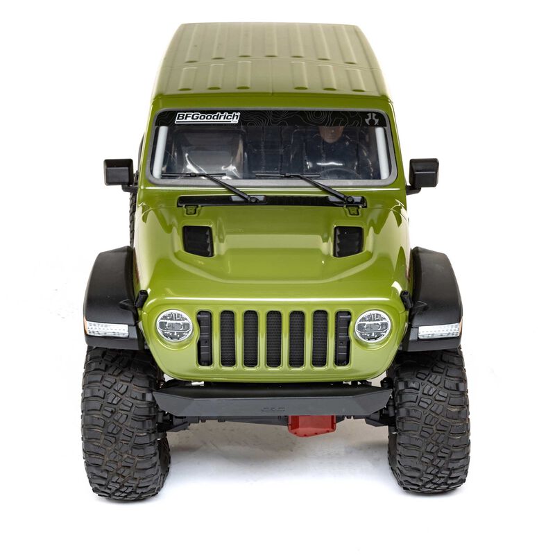 1/6 SCX6 Jeep JLU Wrangler 4WD Rock Crawler RTR: Green | Axial Adventure