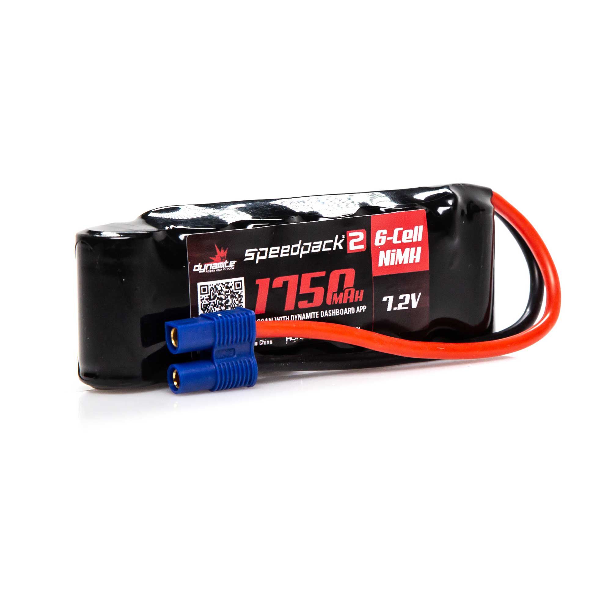 Dynamite 7.2V 1750mAh 6-Cell Speedpack2 Flat NiMH Battery: EC3