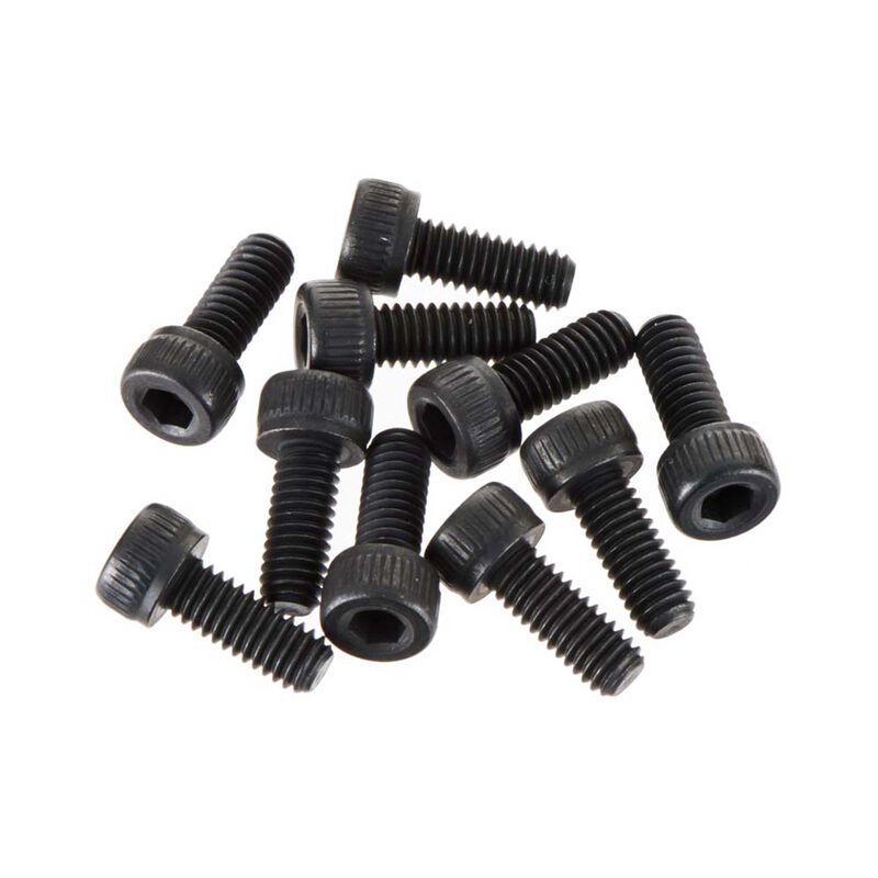 Cap Head 4x10mm, Black (10)