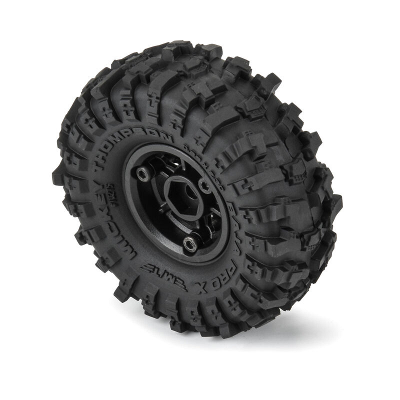 1/24 Maxxis Trepador F/R 1.0 Tires – MTD 7mm Black Holcomb (4er Set) – Extreme Offroad-Reifen Für SCX24 & AX24, 2,5 Zoll Groß, Superweiche Mischung, Inkl. Schaumstoff-Einlagen