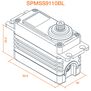 S9110BL 1/5 Digital HV High Speed Brushless Metal Gear Surface Servo