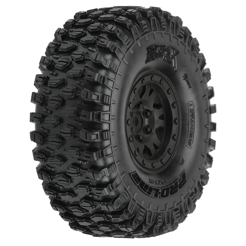 1/10 Hyrax G8 F/R 1.9" Crawler Tires Mounted 12mm Black Impulse (2)