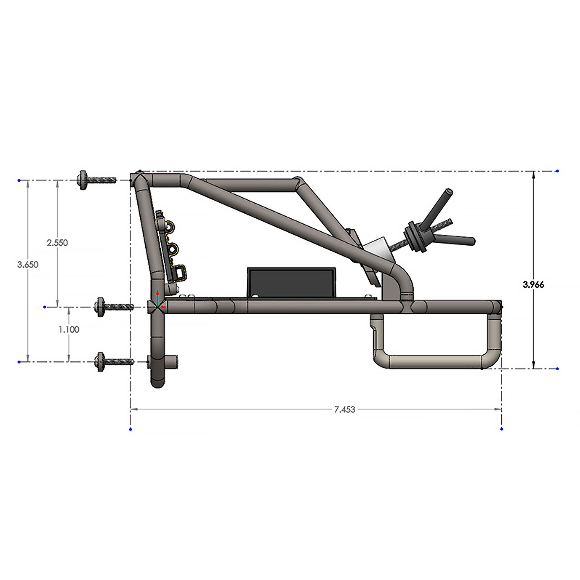 Pro-Line Racing 1/10 Back-Half Cage for Pro-Line Cab Only Crawler