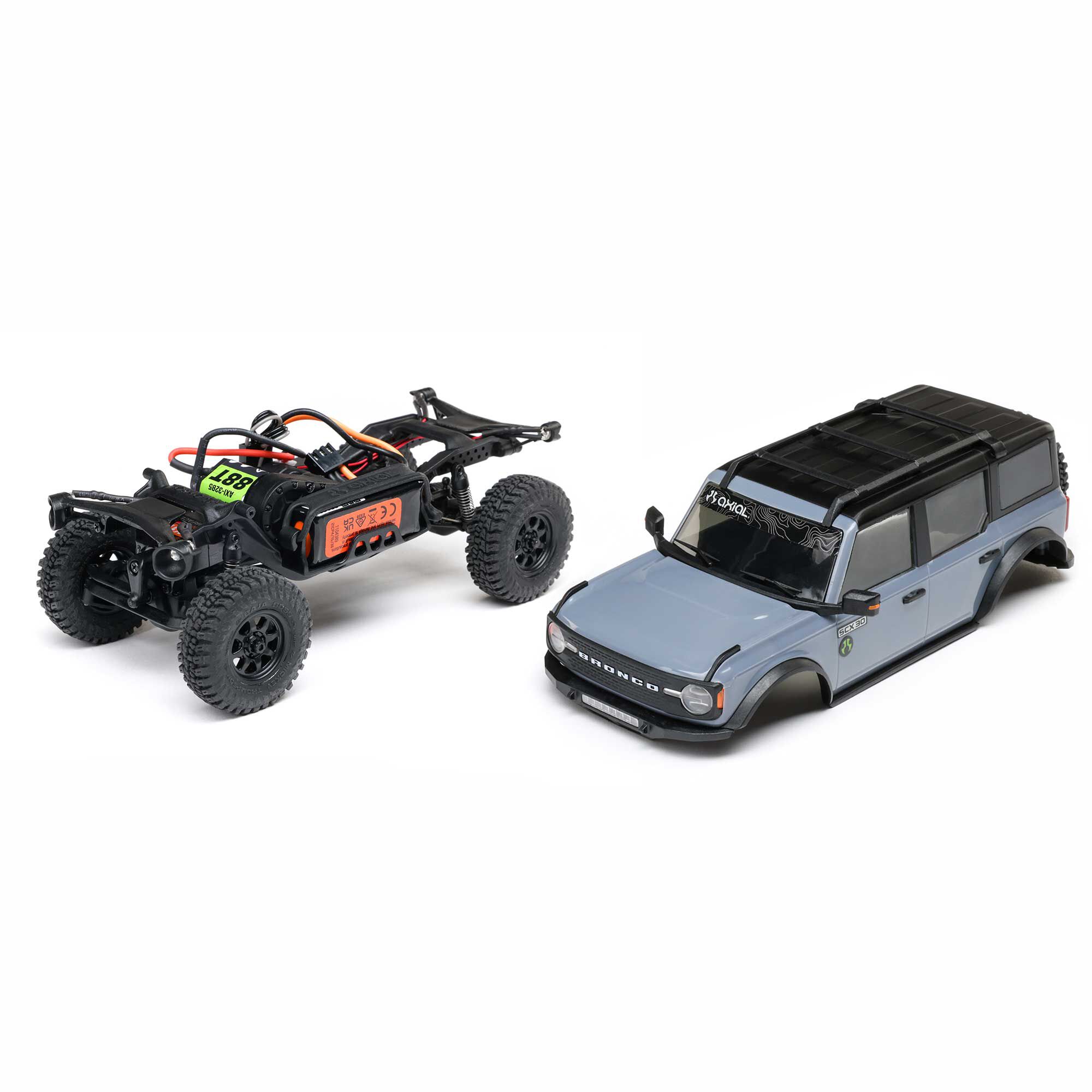 1/30 SCX30 Ford Bronco 4X4 RTR Brushed Rock Crawler (Battery