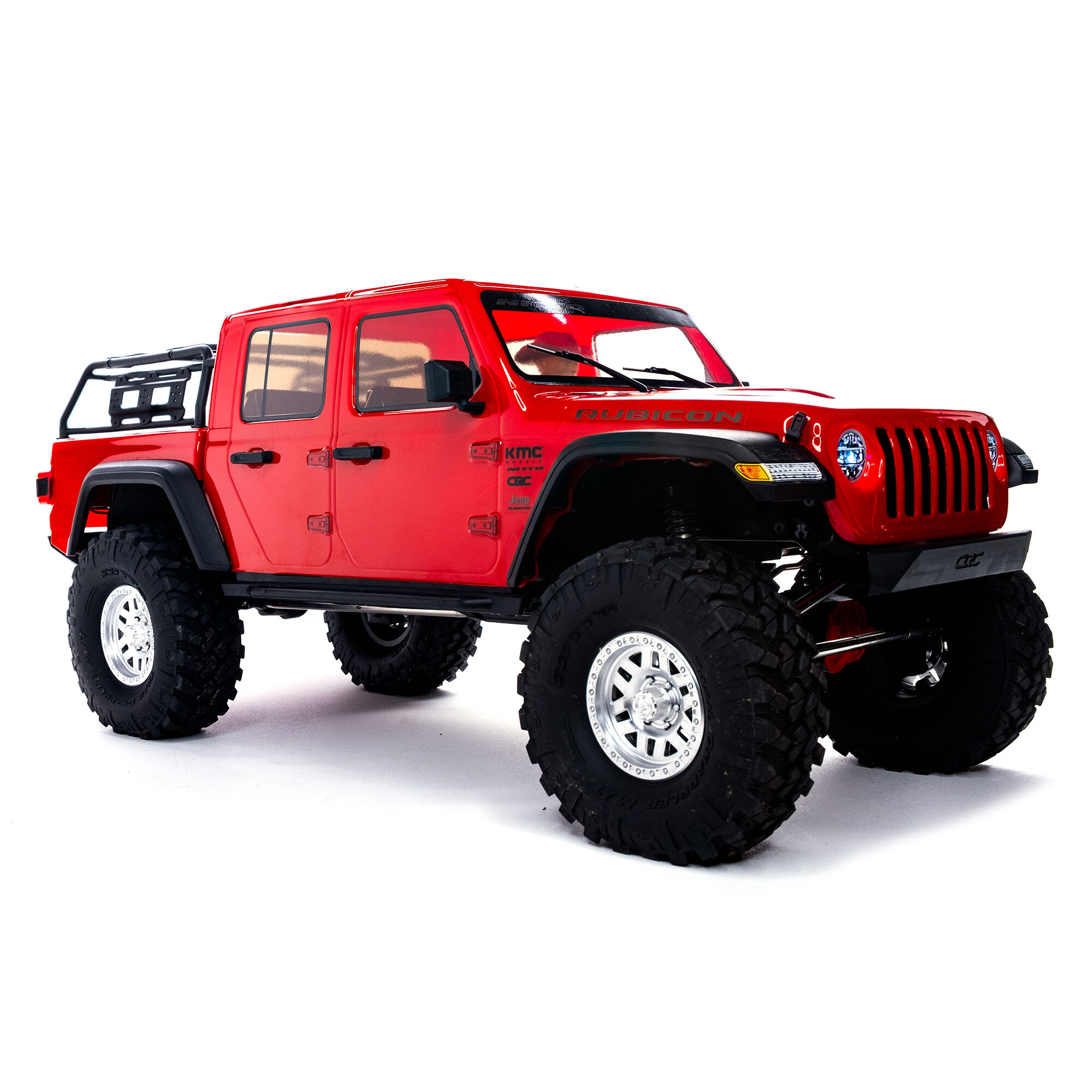 1/10 SCX10 III Jeep JT Gladiator 4X4 Rock Crawler with Portals RTR, Red