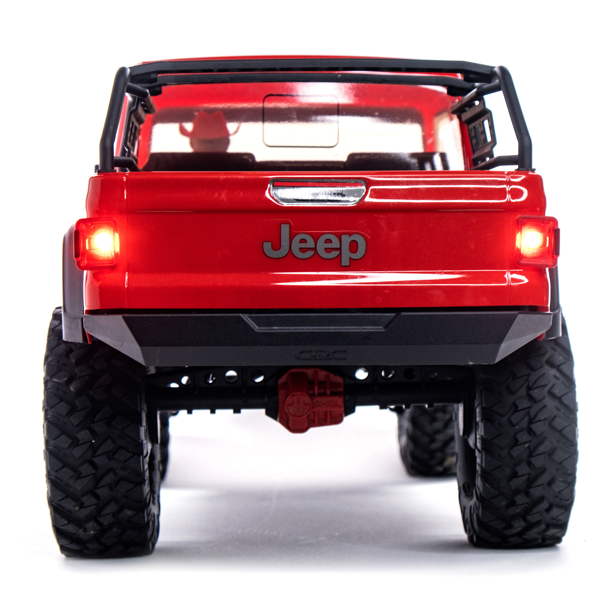 1/10 SCX10 III Jeep JT Gladiator 4X4 RTR Brushed Rock Crawler, Red