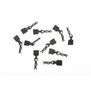 3mm Body Clip with Tab, Black (10)