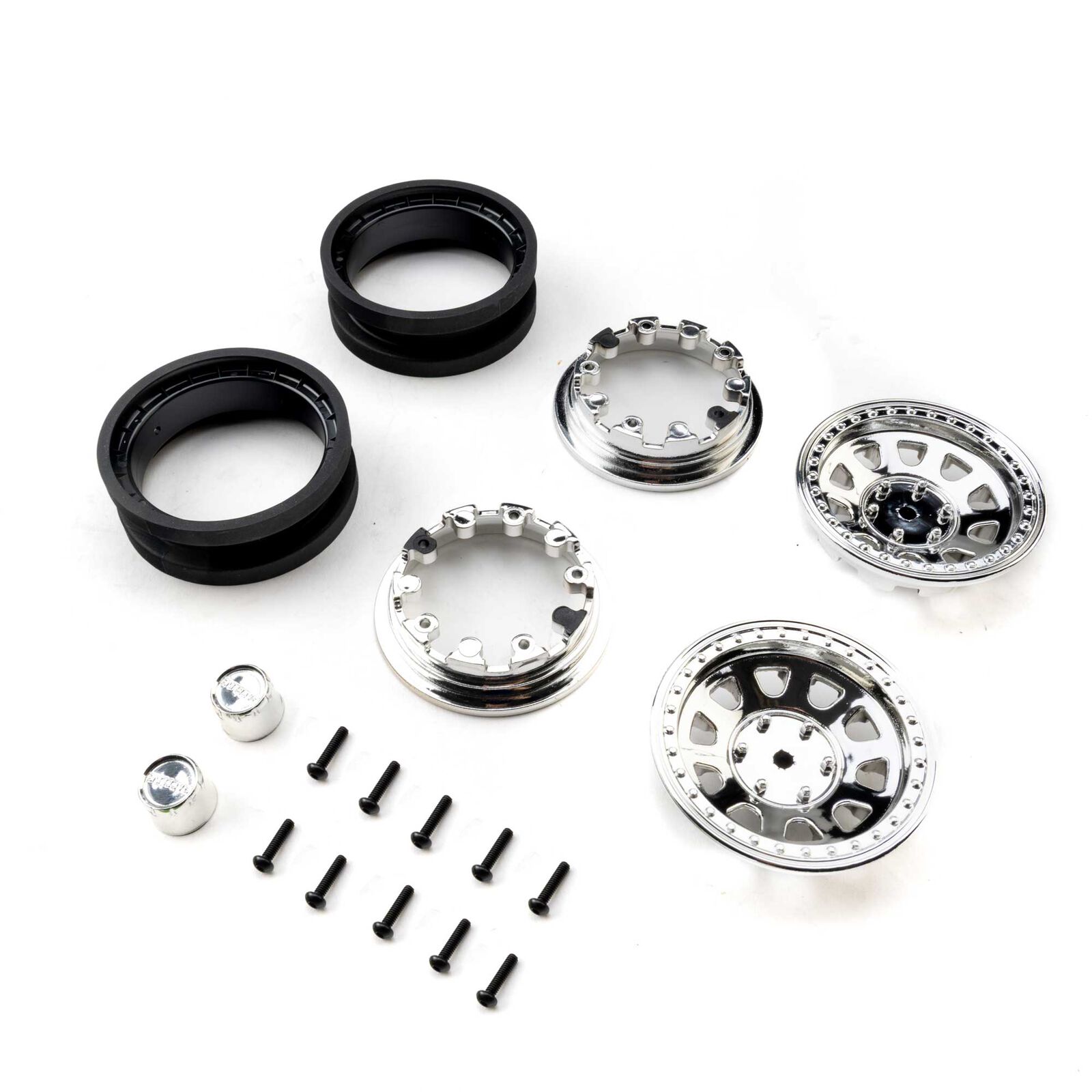 1.9 Raceline Daytona Beadlock Wheels, Chrome (2)