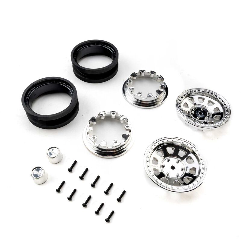 1.9 Raceline Daytona Beadlock Wheels, Chrome (2)