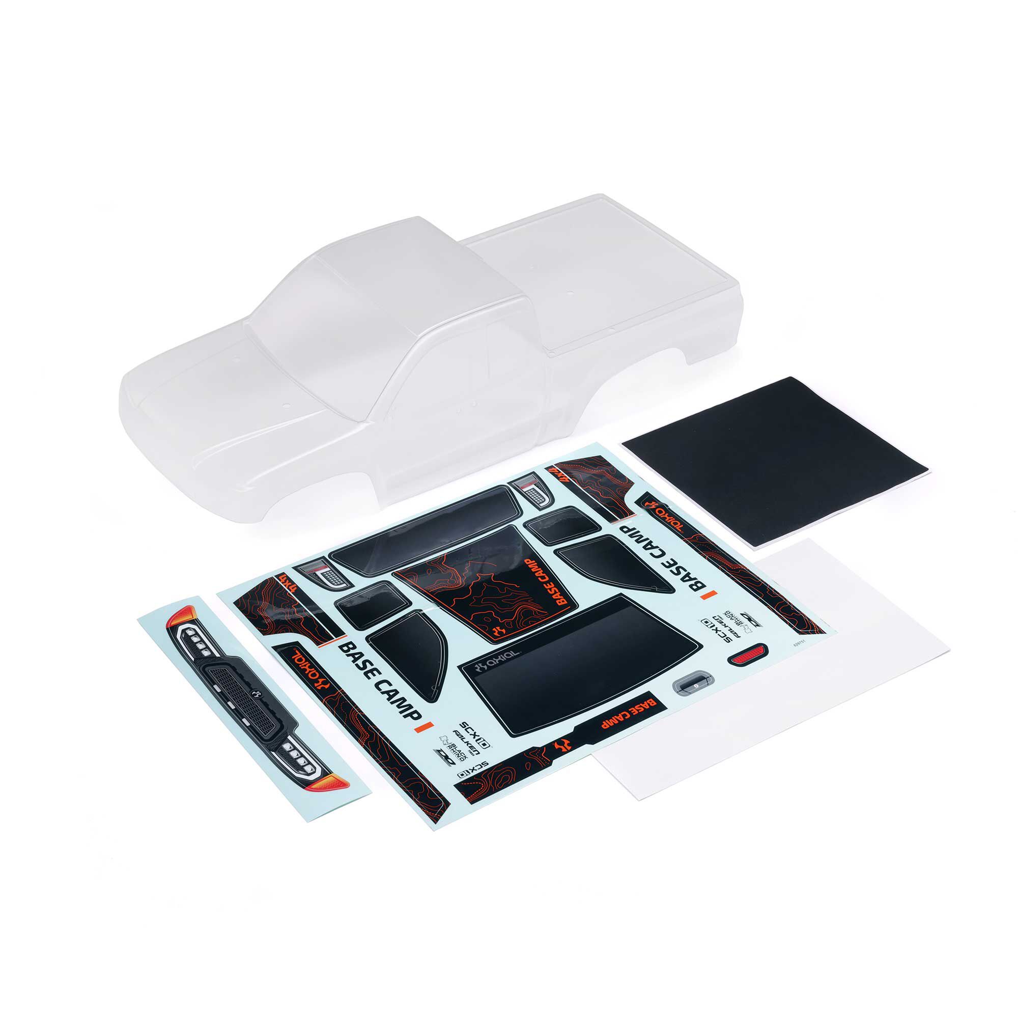 axial scx10pro ポリカボディ Axial SCX10 Pro Pre-Trimmed Body Set (Clear) [AXI230052] - HobbyTown