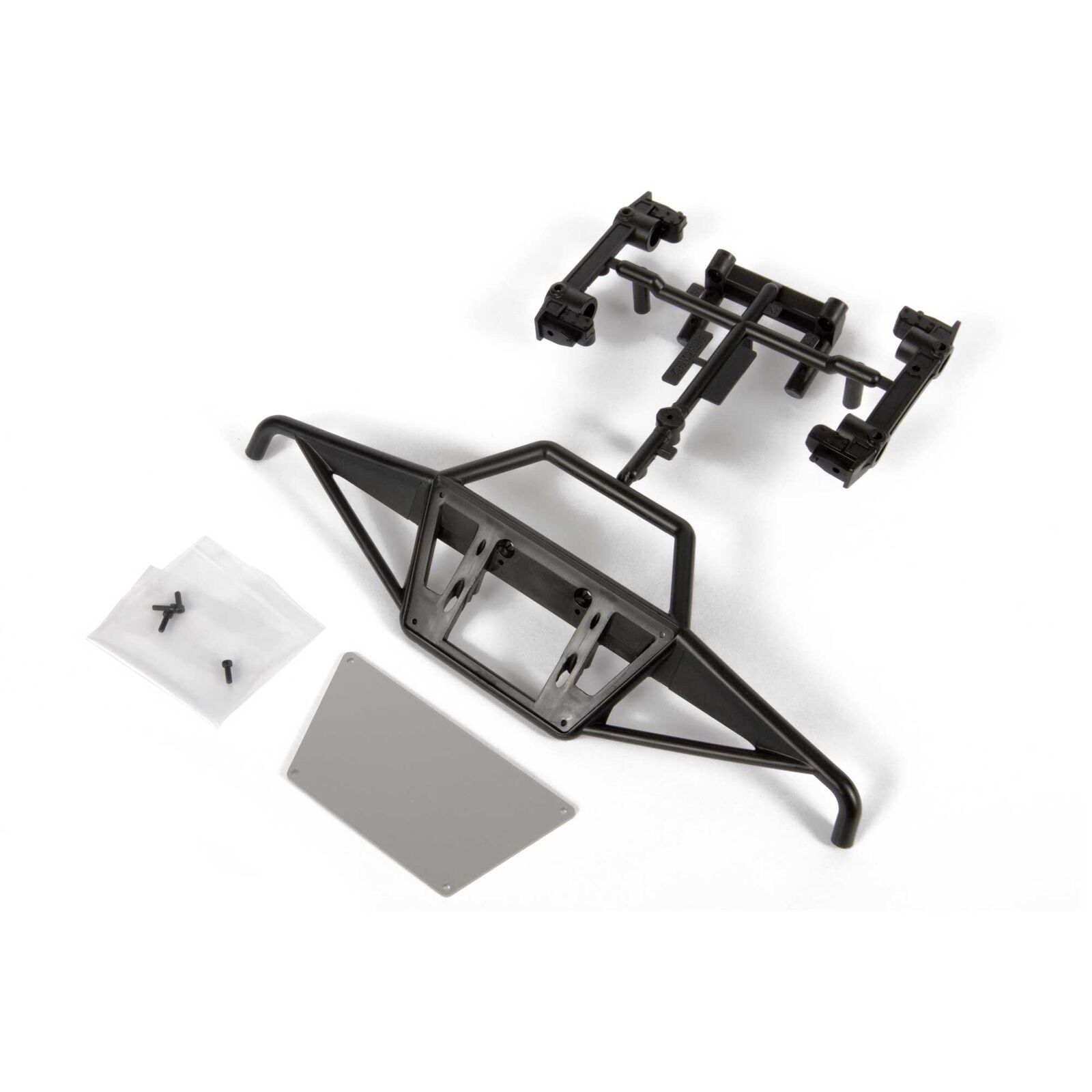 Front Tube Bumper and Aluminum Plate: 1955 Ford F-100