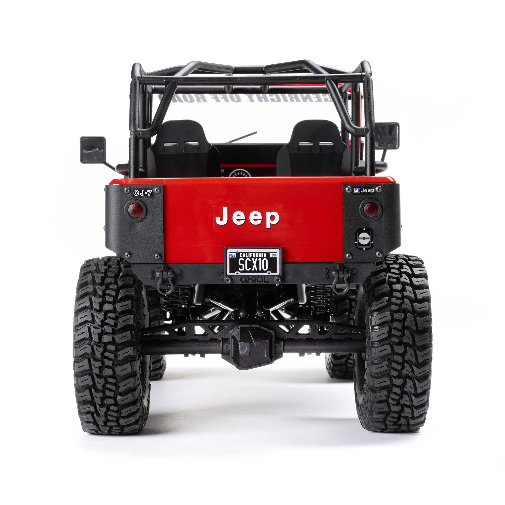 1/10 SCX10 III Jeep CJ-7 4X4 RTR Brushed Rock Crawler, Red | Axial