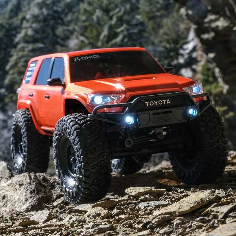 1/24 SCX24 Toyota 4Runner 4X4 RTR Brushed Rock Crawler (Battery & Charger Included), Orange