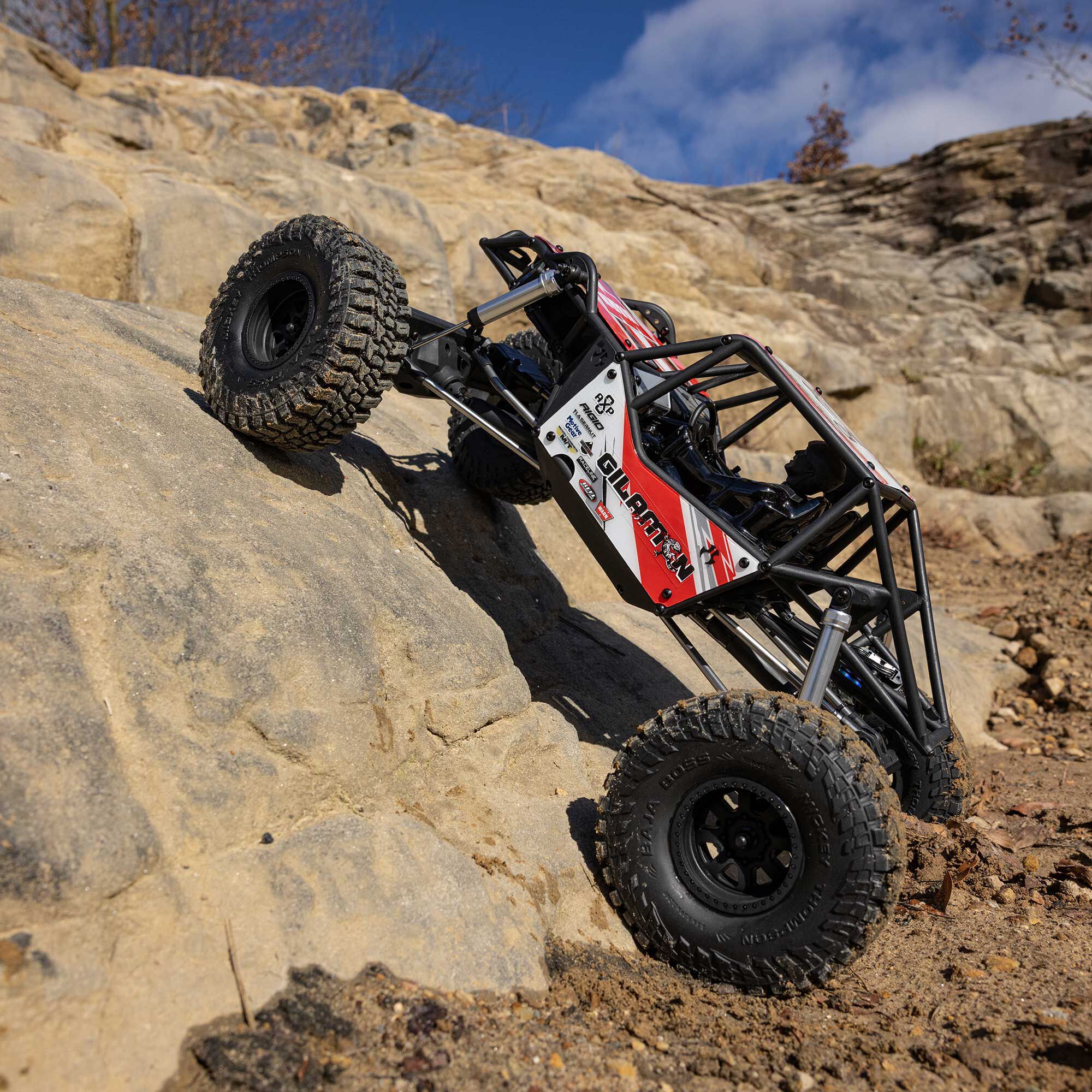 Axial 1/8 AXP8 Gilamon 2.2 4X4 RTR Brushed Trail Buggy, Red
