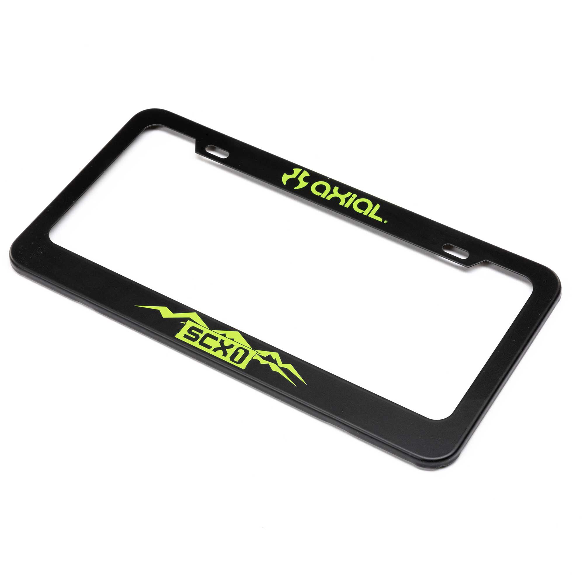 Axial SCX1 Steel License Plate Frame, Green | Axial Adventure