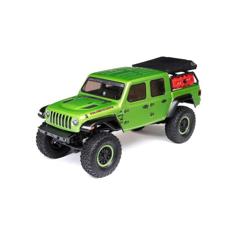 1/24 SCX24 Jeep JT Gladiator 4X4 RTR Brushed Rock Crawler (Battery  Charger Included), Green