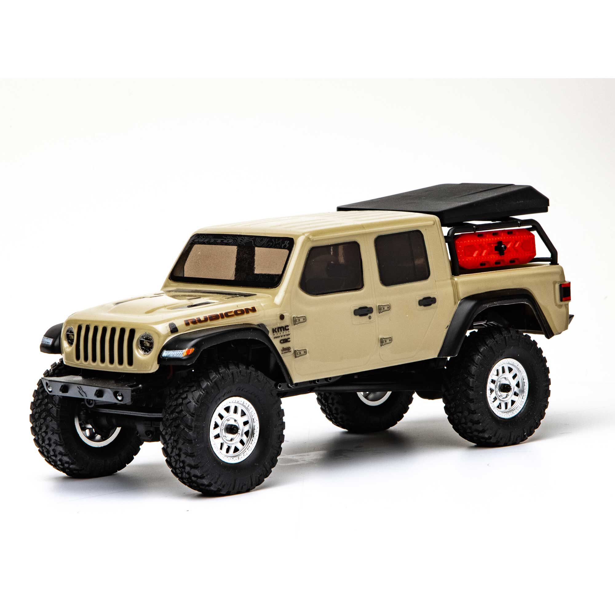 1 24 SCX24 Jeep JT Gladiator 4WD Rock Crawler Brushed RTR Beige