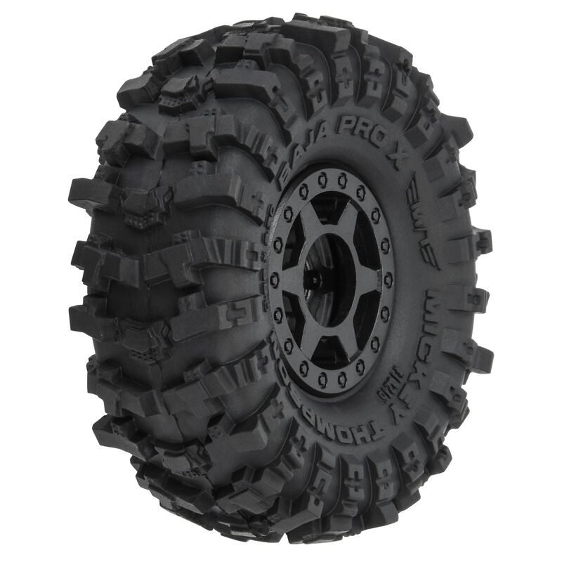 1/24 Mickey Thompson Baja Pro X F/R 1.0" MTD 7mm Black Holcomb (4)