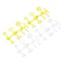 LED Lens Set Yellow Clear (4)