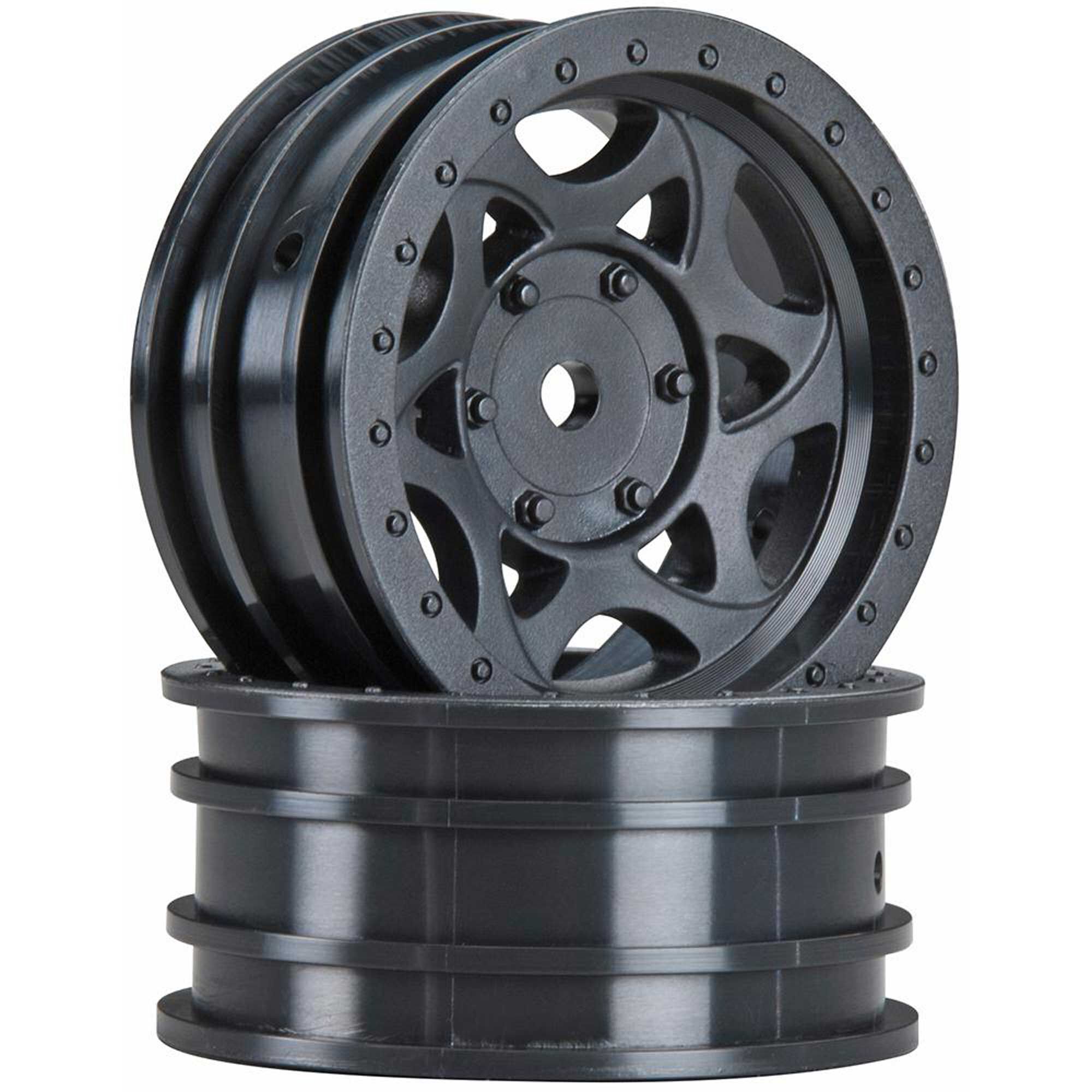 Axial 1.9 Black Rock CRC Wheels – 12mm Hex, 2 Stück Für RC-Cars