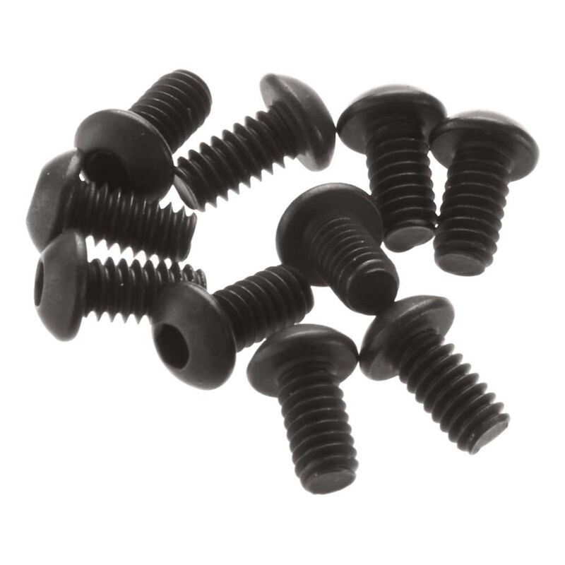 Hex Socket Button Head Screw M2x4mm Black (10)