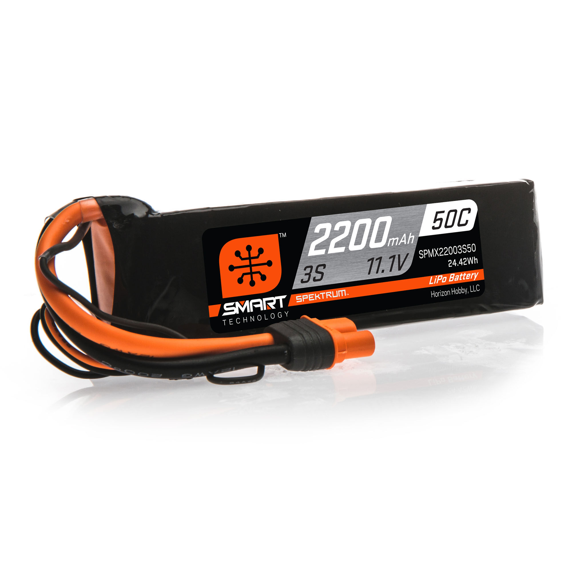 11.1V 2200mAh 3S 50C Smart LiPo Battery: IC3 | Axial Adventure