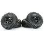 1/30 BFG Krawler T/A KX Front/Rear Mounted Black Icon Nuevo (4) for Axial SCX30