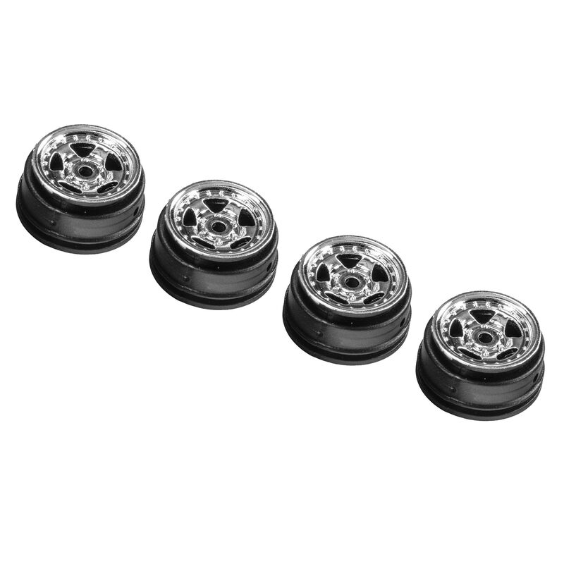 Pro-Line Racing 1/30 American Racing AR23 Front/Rear Wheels, Chrome (4): SCX30