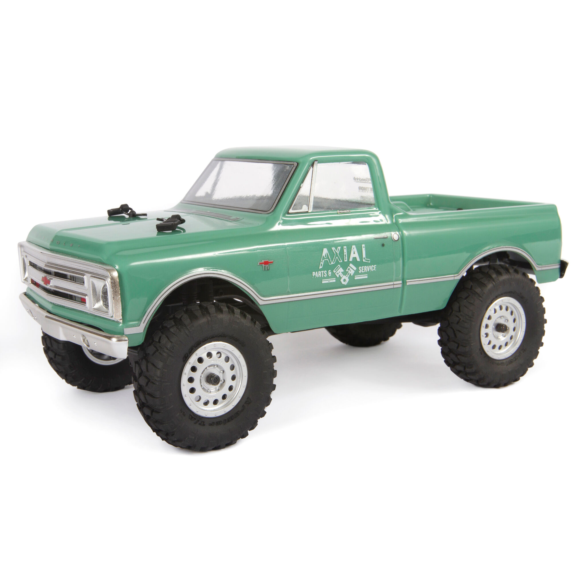 1 24 SCX24 1967 Chevrolet C10 4WD Truck Brushed RTR Green
