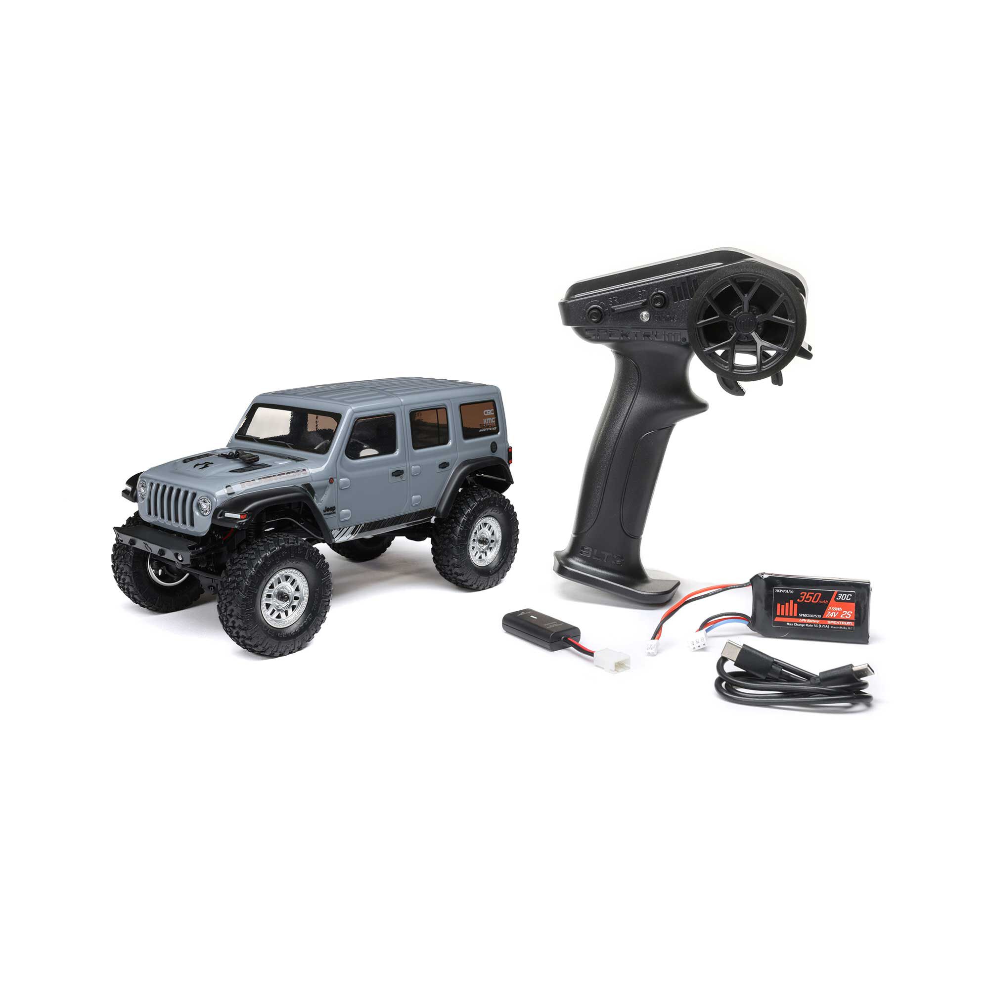 1/24 SCX24 2019 Jeep Wrangler JLU CRC 4X4 RTR Brushed Rock