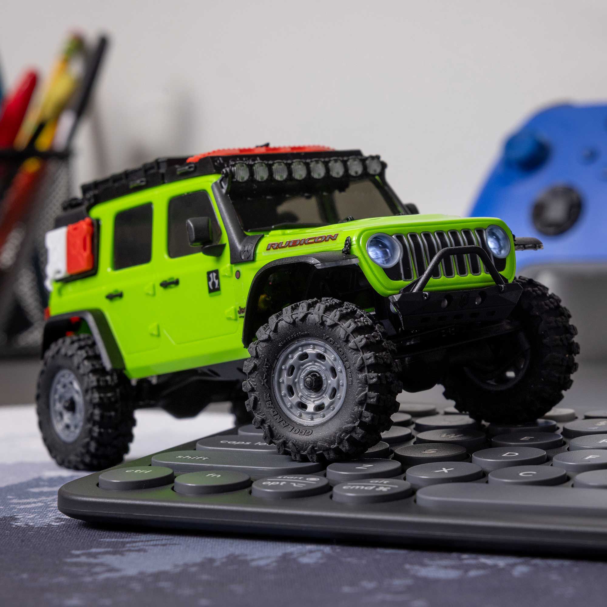 1/30 SCX30 Jeep Wrangler JLU 4X4 RTR Brushed Rock Crawler (Battery