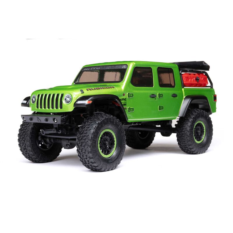 1/24 SCX24 Jeep JT Gladiator 4WD Rock Crawler Brushed RTR, Green 