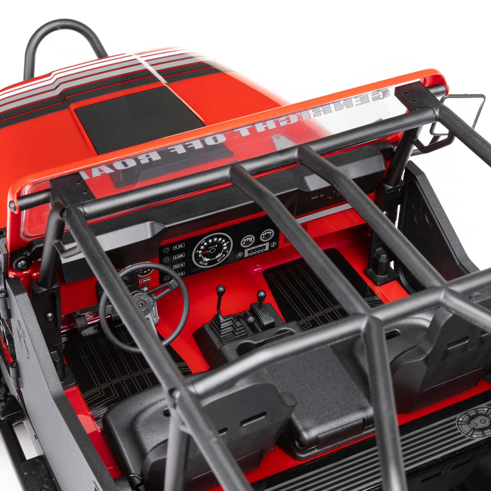 Axial 1/10 SCX10 III Jeep CJ-7 4X4 RTR Brushed Rock Crawler, Red