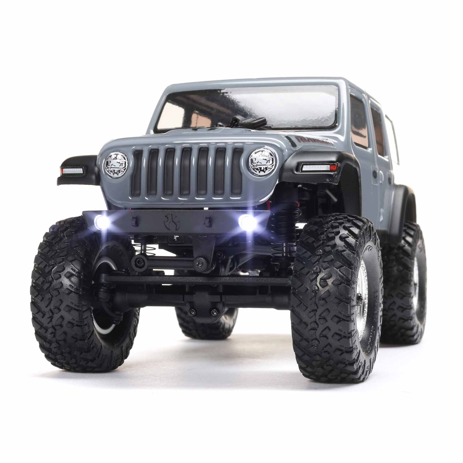 INJORA RC 1/24 Pare-Chocs en métal avec Pare-Chocs Avant lumières pour Voiture sur chenilles RC Axial SCX24 Partie AXI00002T2 Wrangler JLU CRC pièces de Mise à Niveau (A