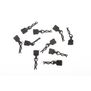 3mm Body Clip with Tab, Black (10)