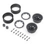 Axial 1.9" KMC Grenede Beadlock Wheels, Gray (2)