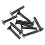 Hex Socket Tapping Flat Head M3x16mm Black (10)