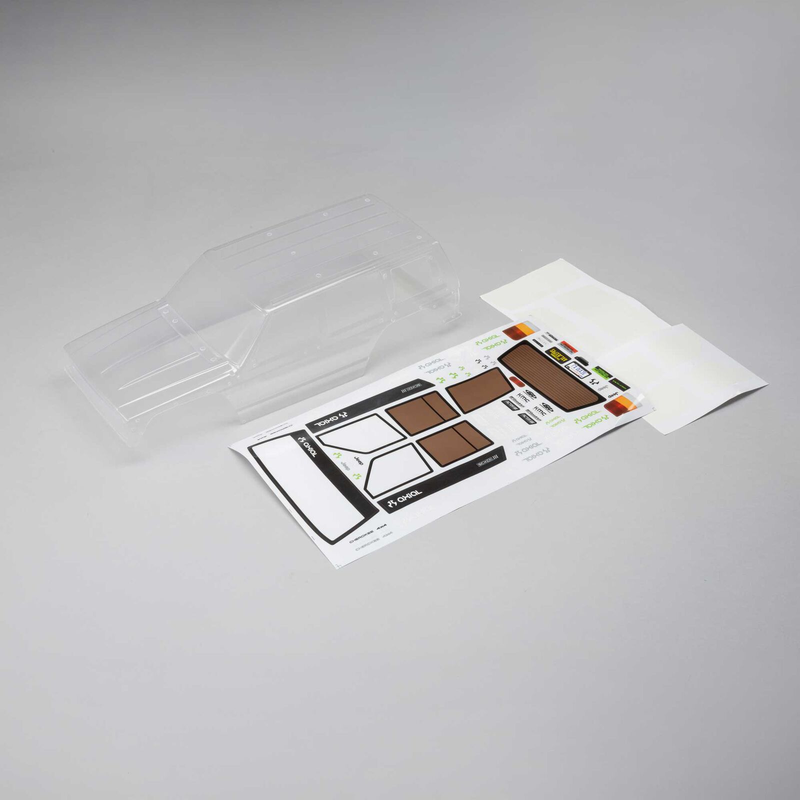 Axial Body & Decal Set, Clear: SCX10 III XJ