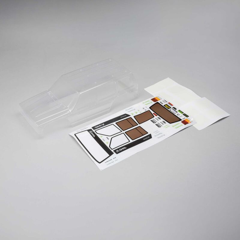 Axial Body & Decal Set, Clear: SCX10 III XJ