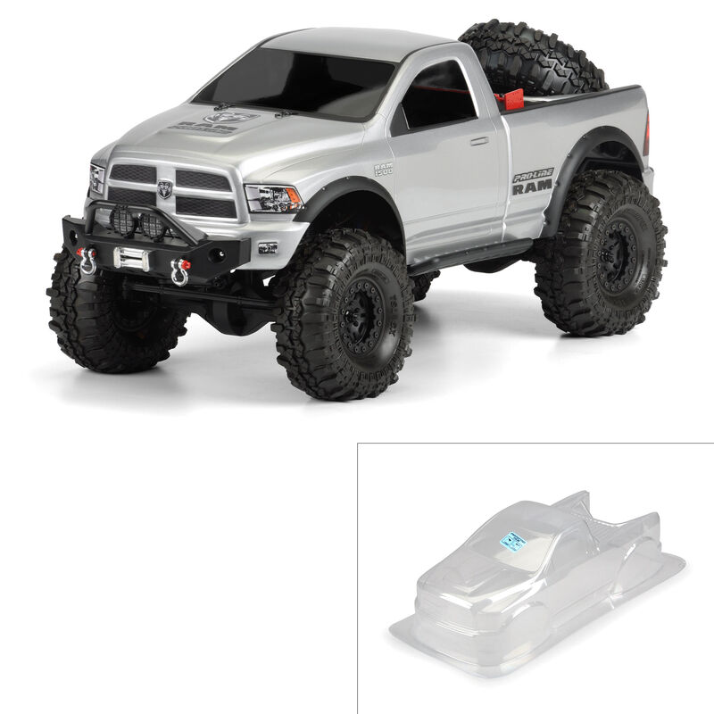 1/10 Ram 1500 Clear Body for 12.3" (313mm) Wheelbase Scale Crawlers