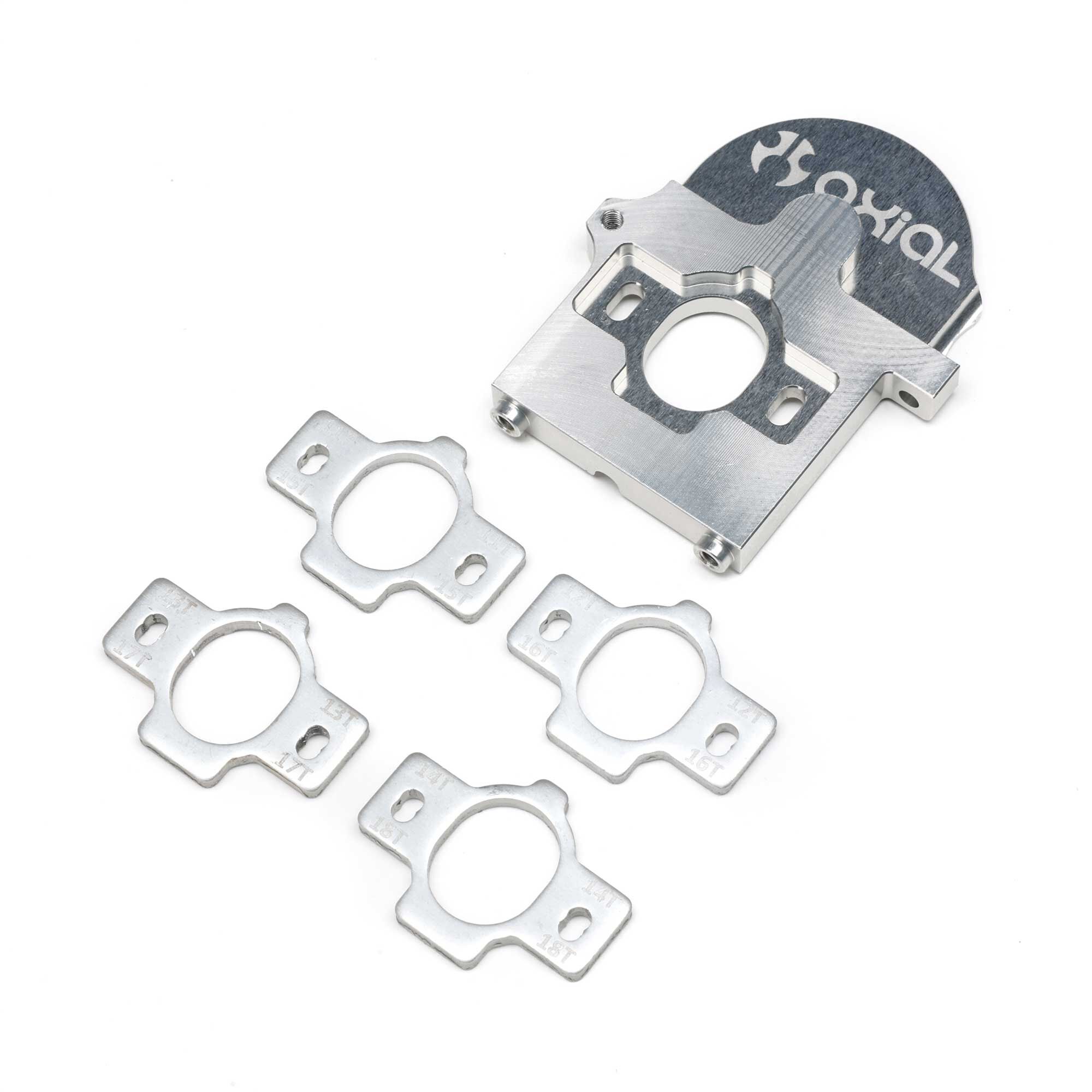 Transmission Motor Plate, Aluminum, AT6: AXP8 | Axial Adventure