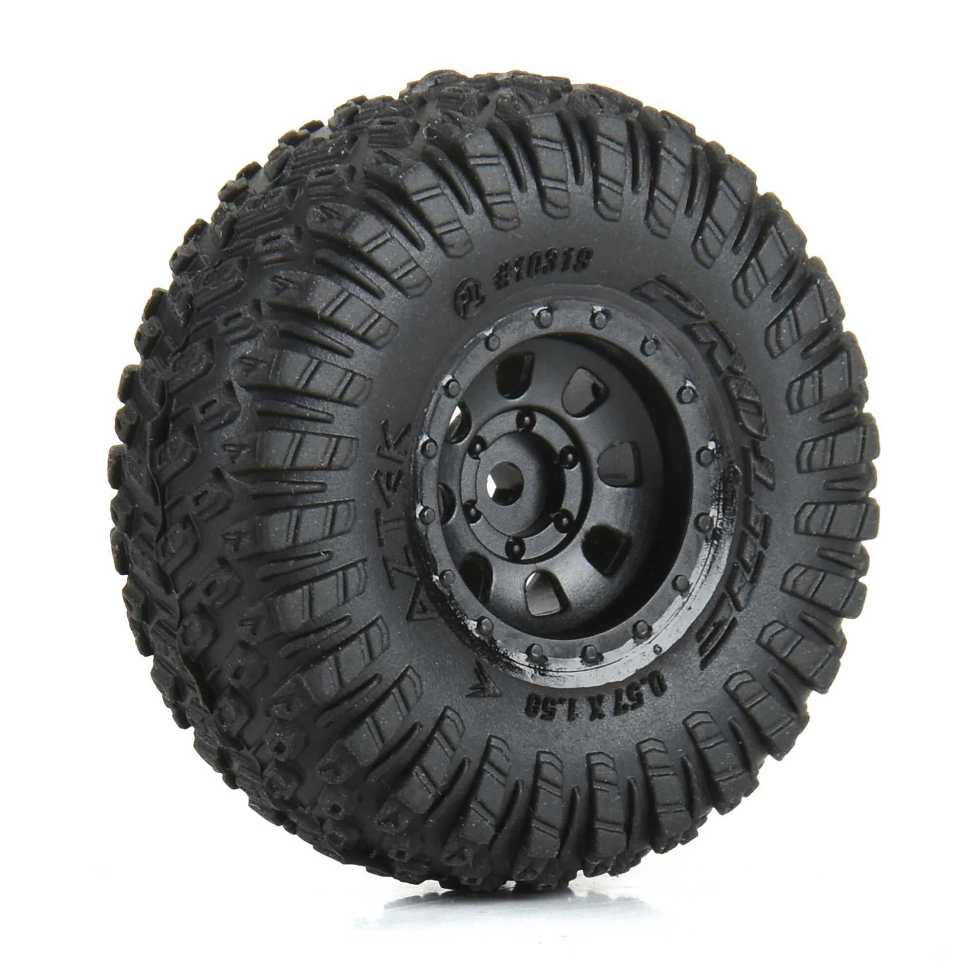 1/30 Aztek Front/Rear Mounted Black Clobber (4) for Axial SCX30