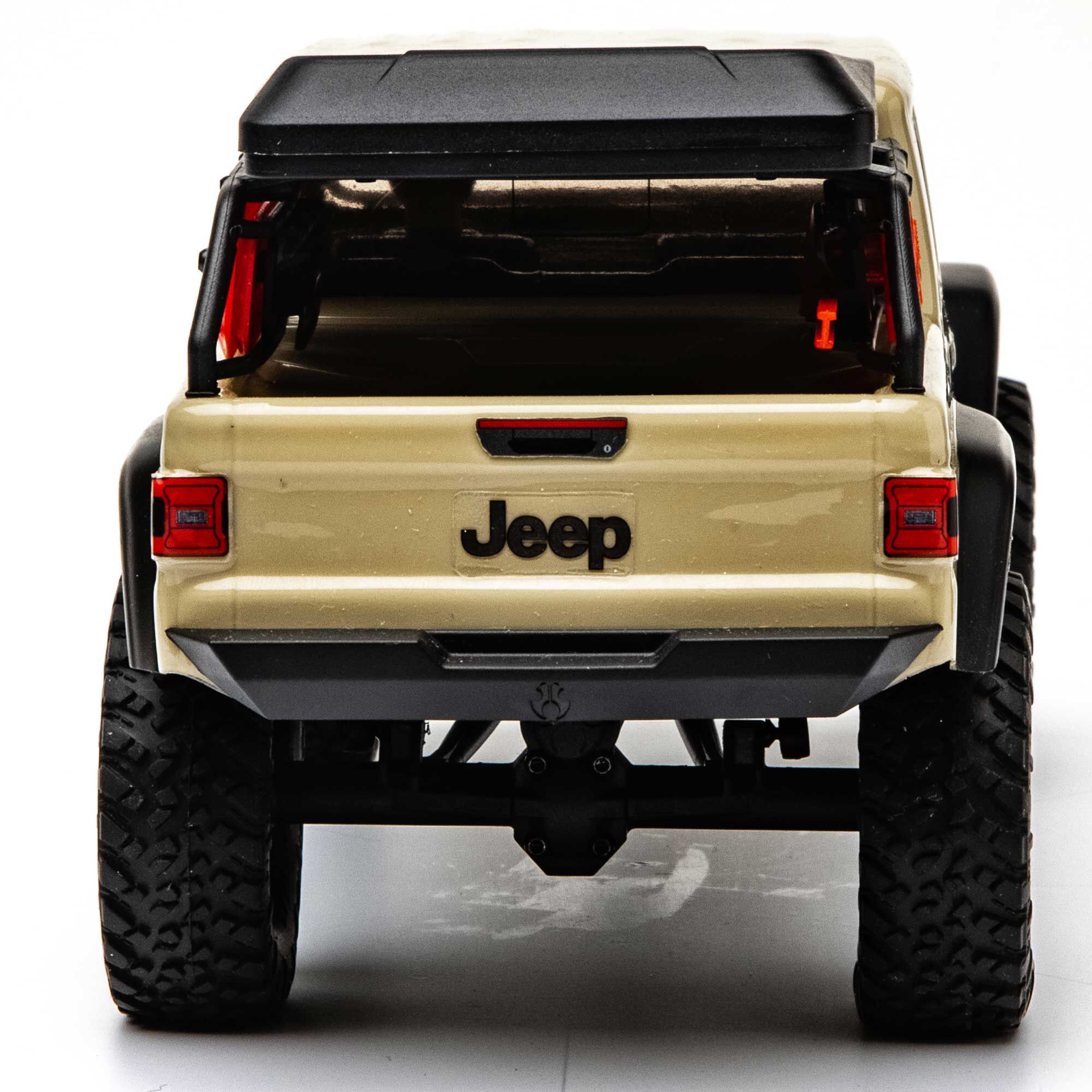1 24 SCX24 Jeep JT Gladiator 4WD Rock Crawler Brushed RTR Beige